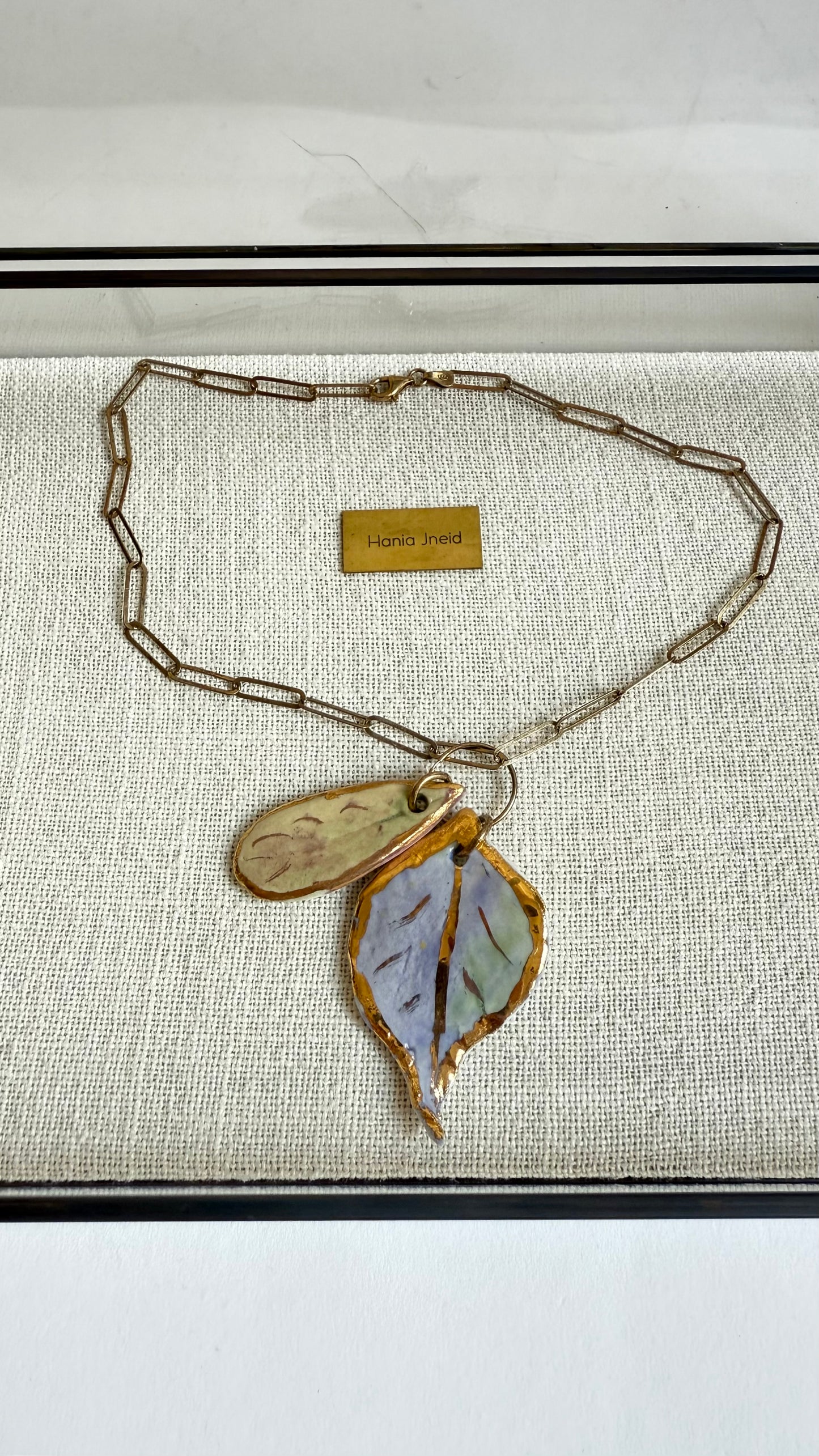 Earlings Porcelain and Silver Pendant